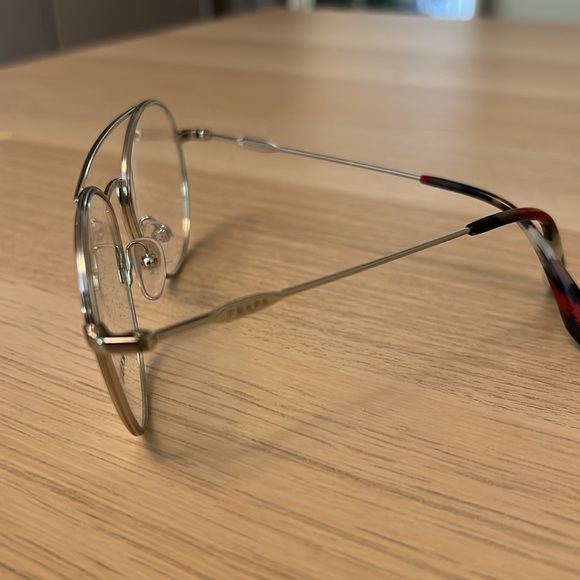Prada Pantos Optical Glasses Silver Metal Frame - Picture 5 of 12